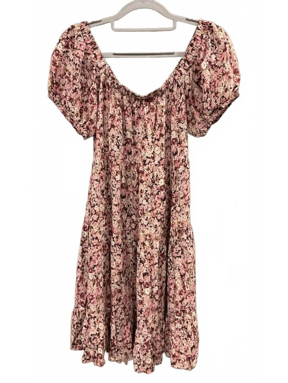 Maurices Womens Short Elastic Sleeve Elastic Neck Off Shoulder Dress Size XS